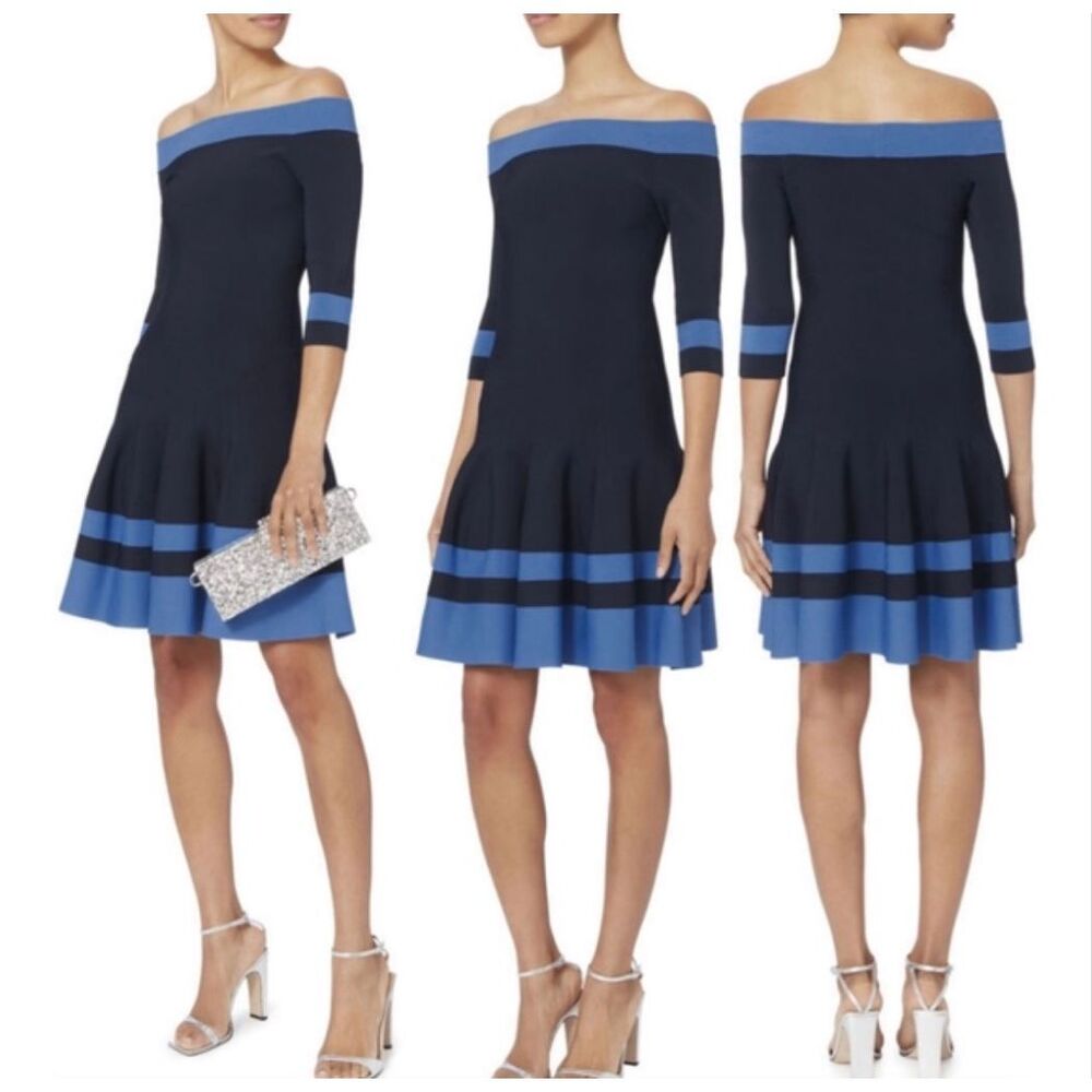 Jonathan‎ Simkhai off-the-shoulder knit fit and flare dress MSRP:$495 *note